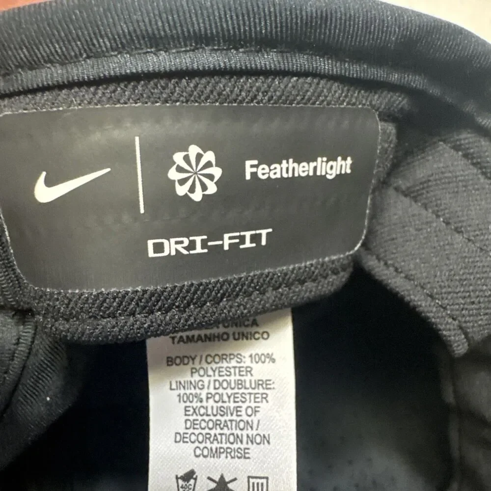 Nike Featherlight Dri-FIT Running Hat OS Black Gorpcore Sporty Athleisure Hat
